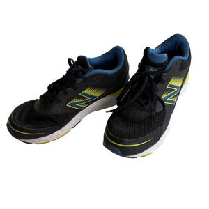 New Balance Kids 5 Tennis Shoes Sneakers Blue Black Yellow YP680BO6
